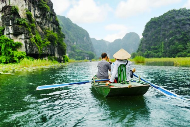 Tam Coc, the most beautiful river of Ninh Binh.